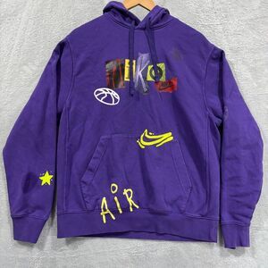 Nike Hoodie‎ Sportswear Club Fleece Men's M Graphic Legacy Purple DZ3071-547